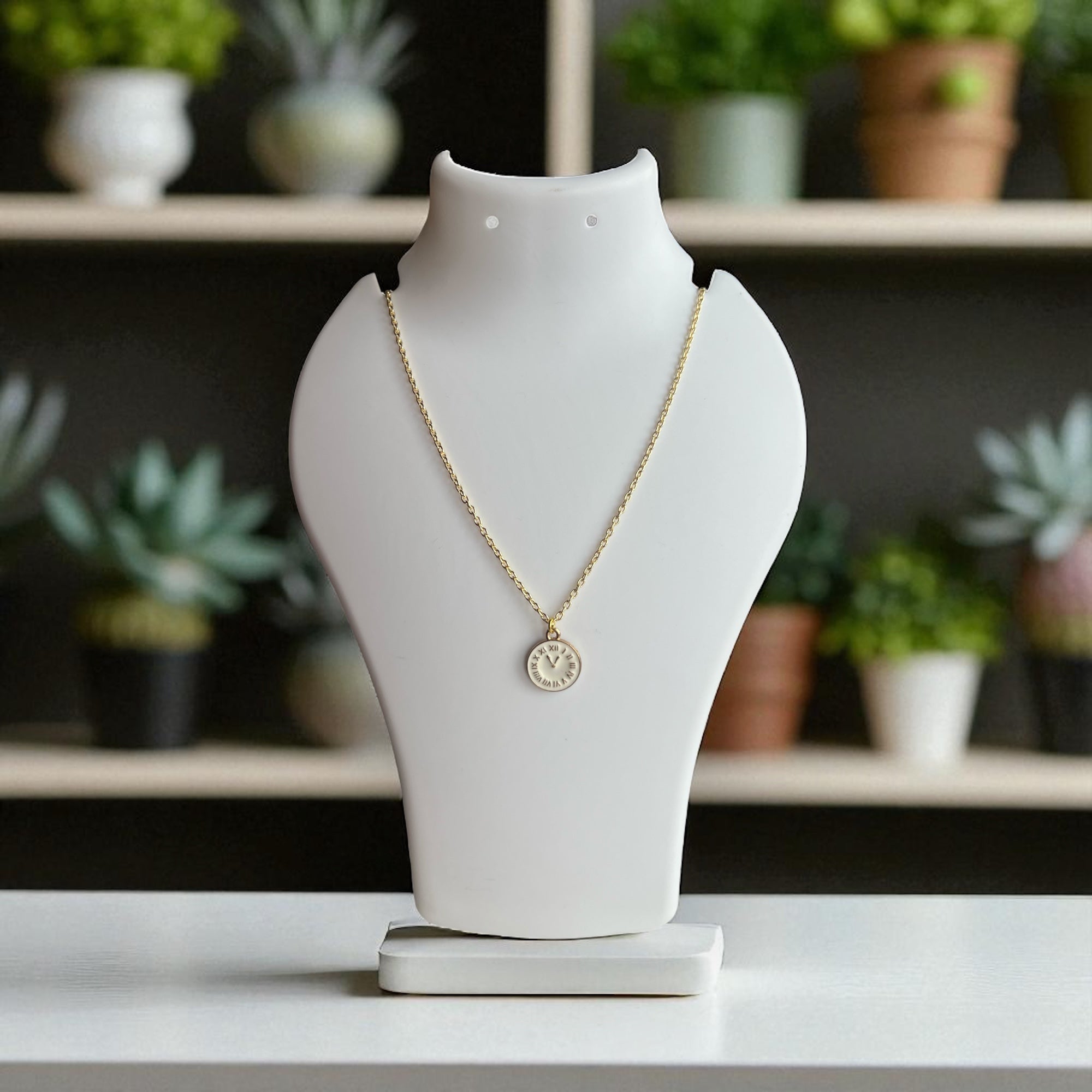 Clock charm chain