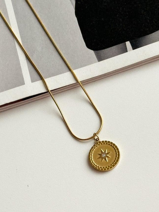Celestial coin neckchain