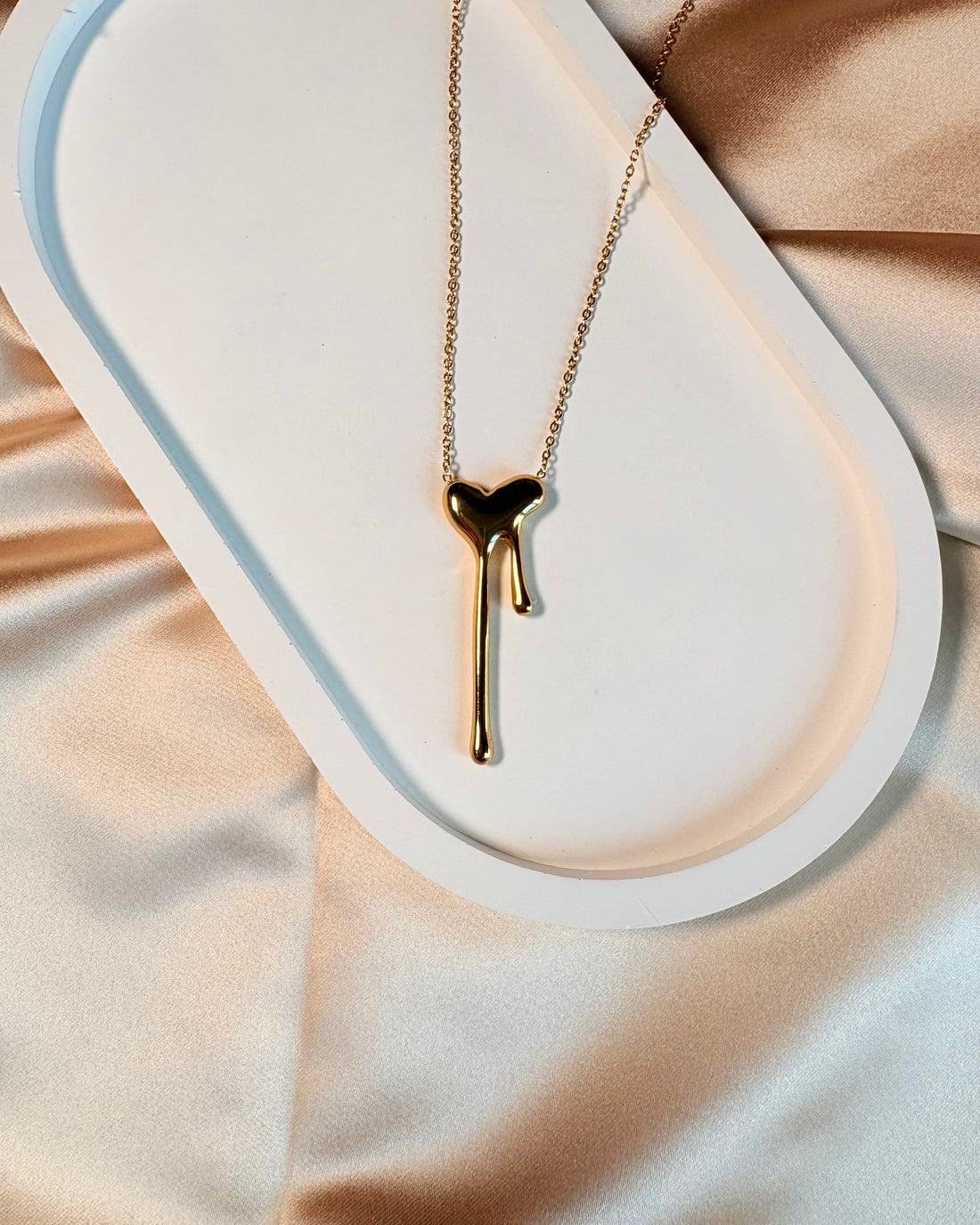 Melting Heart Statement Necklace