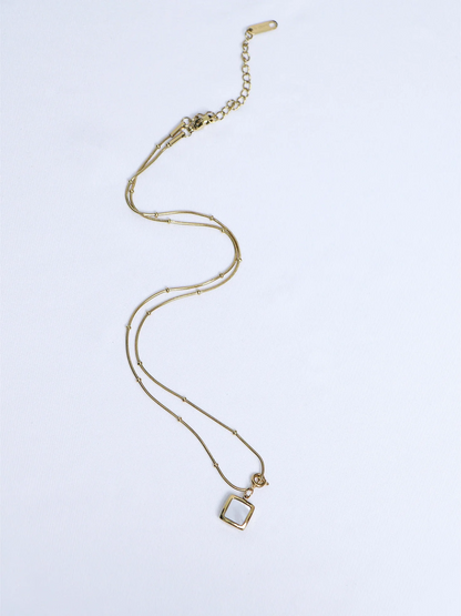 Luna Square Necklace