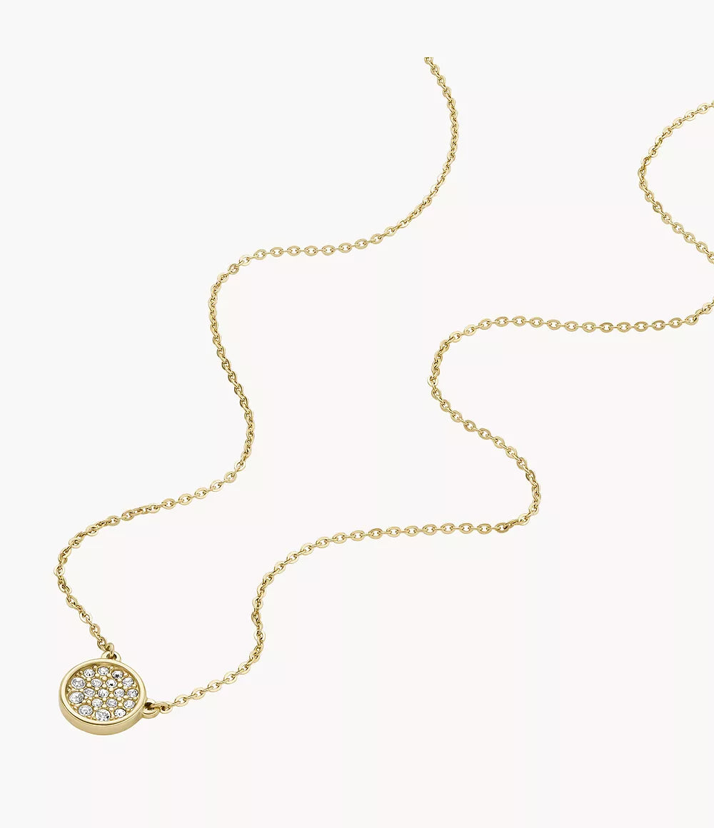 Aurora Diamond Disc Necklace