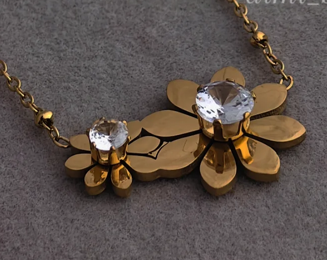 Floral Pair Necklace